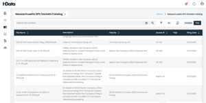 HData Library State Docket Catalogs